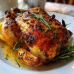 Knuspriges Brathähnchen mit Zitrone und Rosmarin