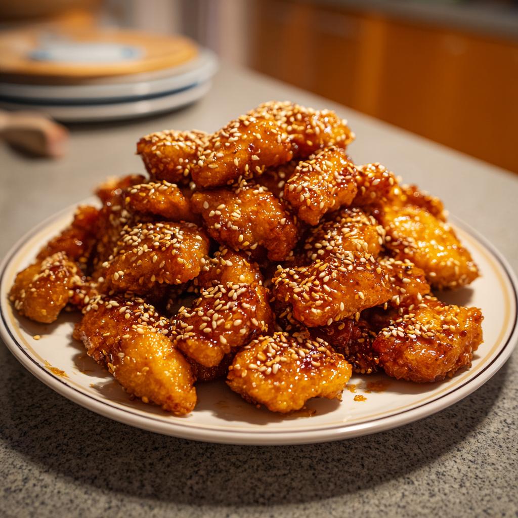 Knuspriges Sesam-Hühnchen