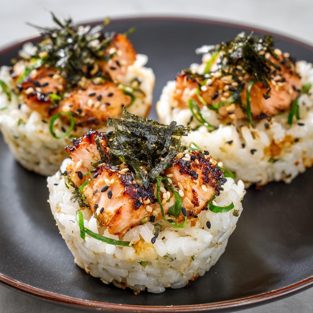 Lachs-Reis-Tassen - detail 1