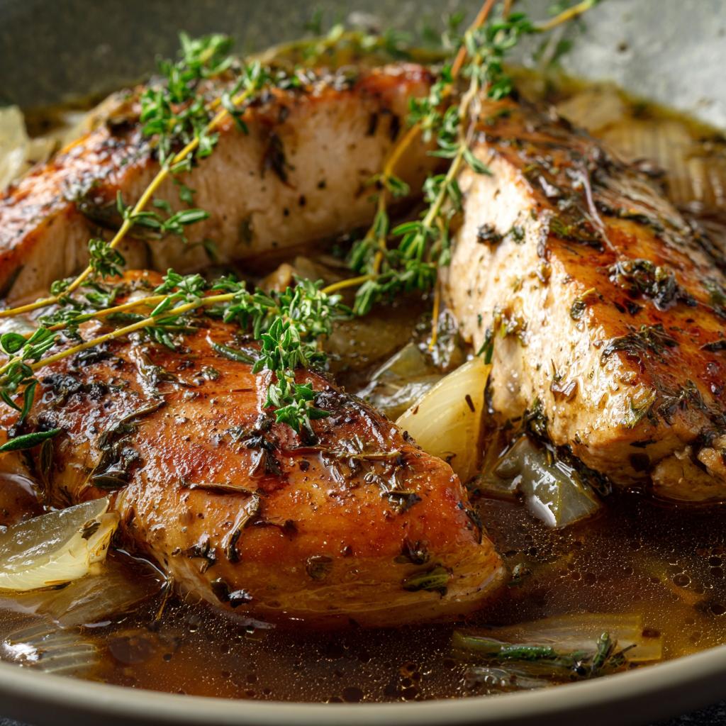 Langsam gegartes Hähnchenbrustfilet - detail 1