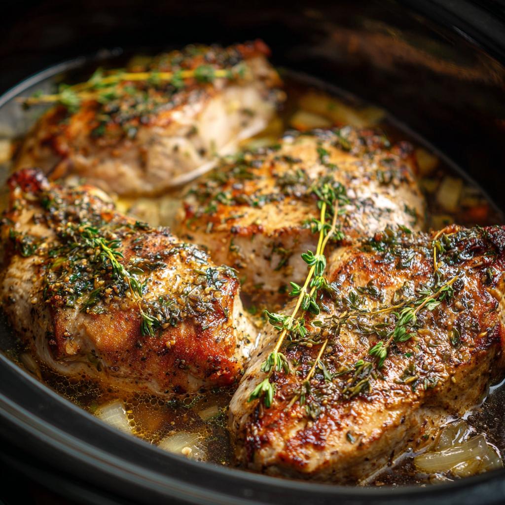 Langsam gegartes Hähnchenbrustfilet