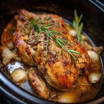 Langsam gegartes zartes Hähnchen