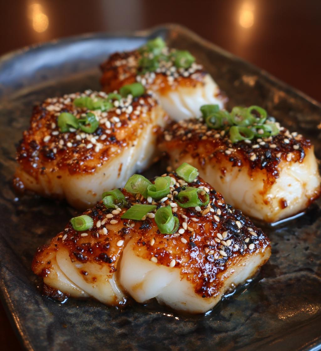 Miso-glasiertes Kabeljaufilet - detail 1