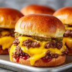 Ofen-gebackene Cheeseburger für jede Gelegenheit