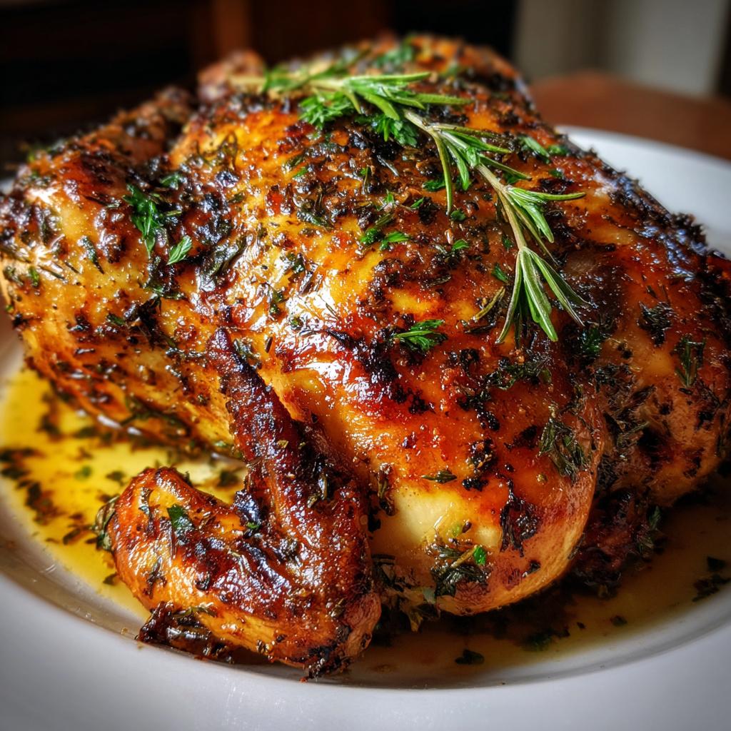 Ofen-gebackenes Kräuterhähnchen