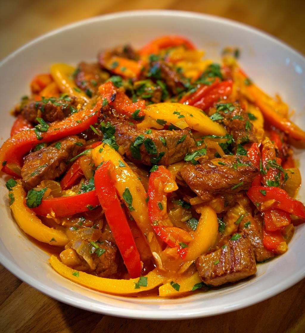 Paprika Rindfleisch Pfanne - detail 1