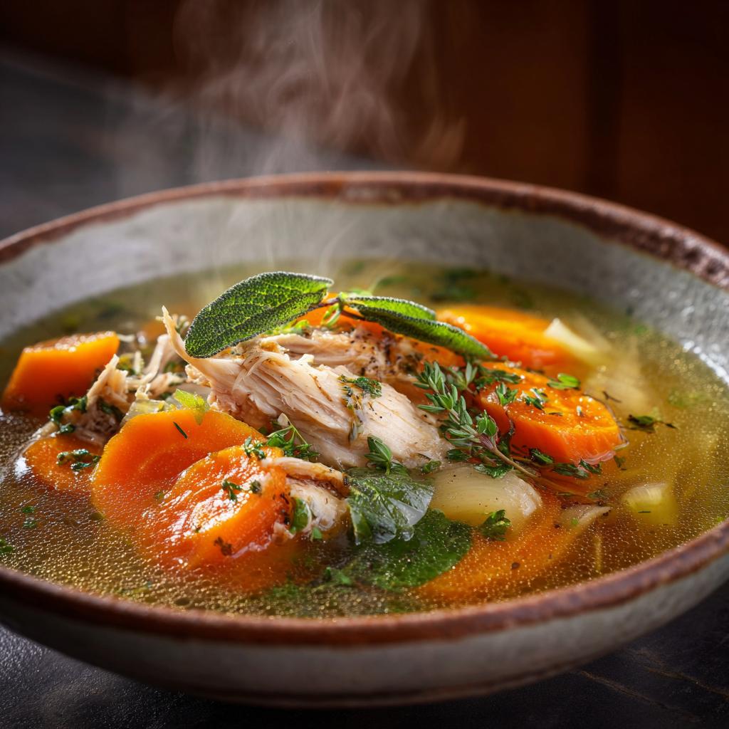 Perfekte Hühnerbrühe