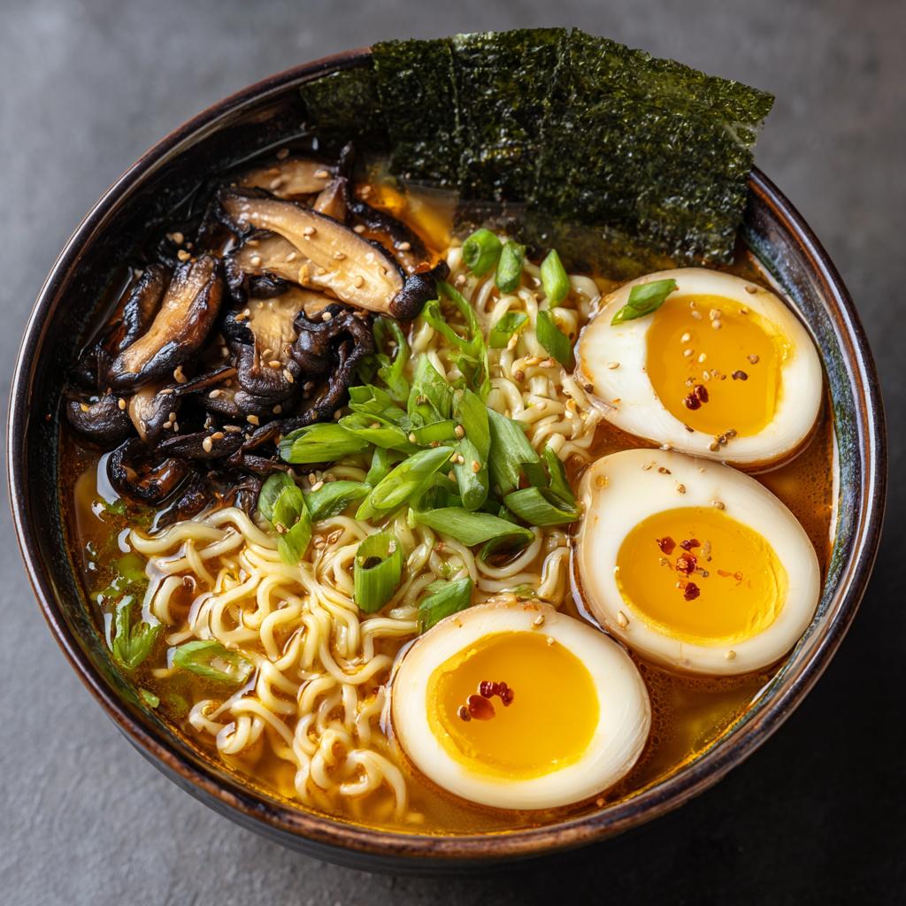 Perfekte Ramen-Nudelsuppe