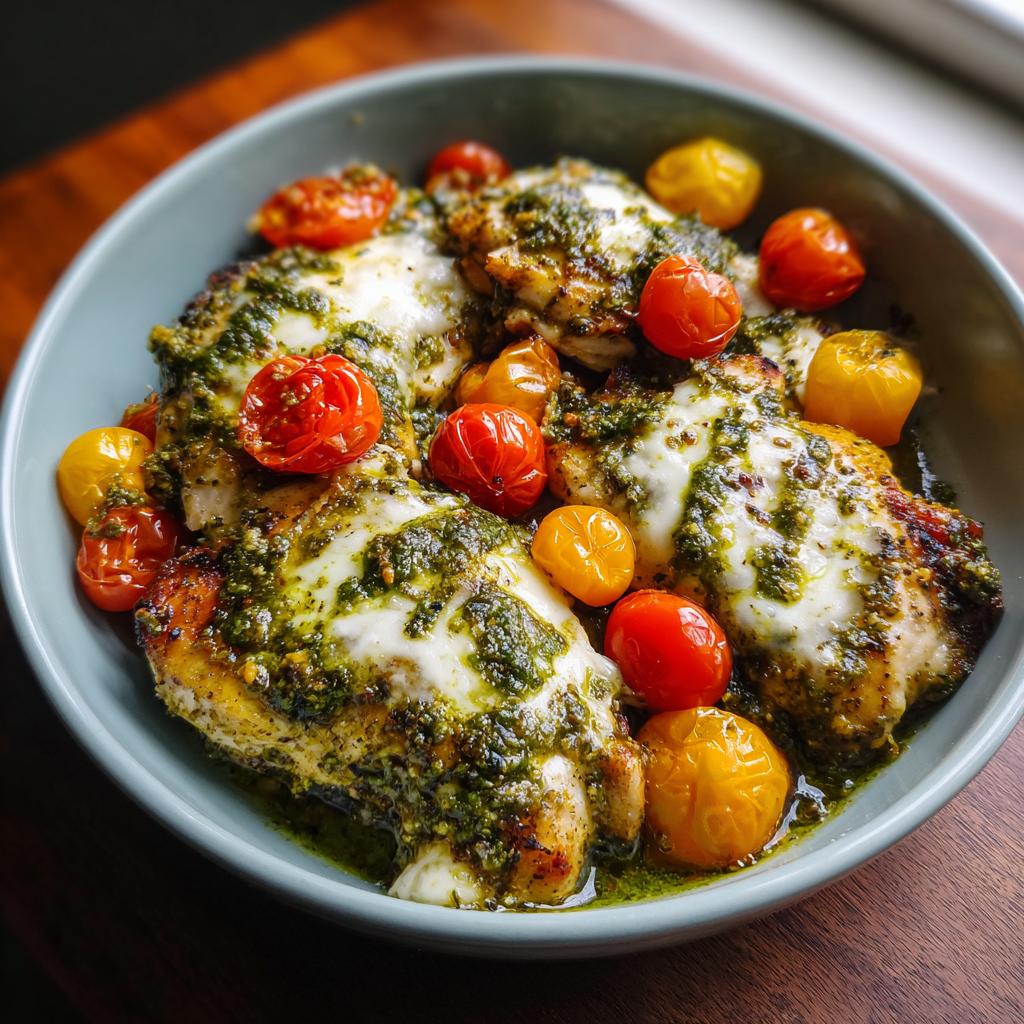 Pesto-Hühnchen aus der Heißluftfritteuse