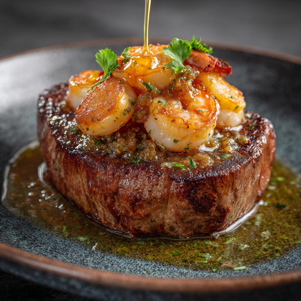 Rinderfilet mit dekadentem Meeresfrüchte-Topping