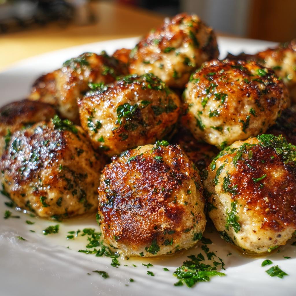 Saftige Hähnchenfleischbällchen