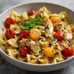 Schmetterlingsnudeln mit Hähnchen