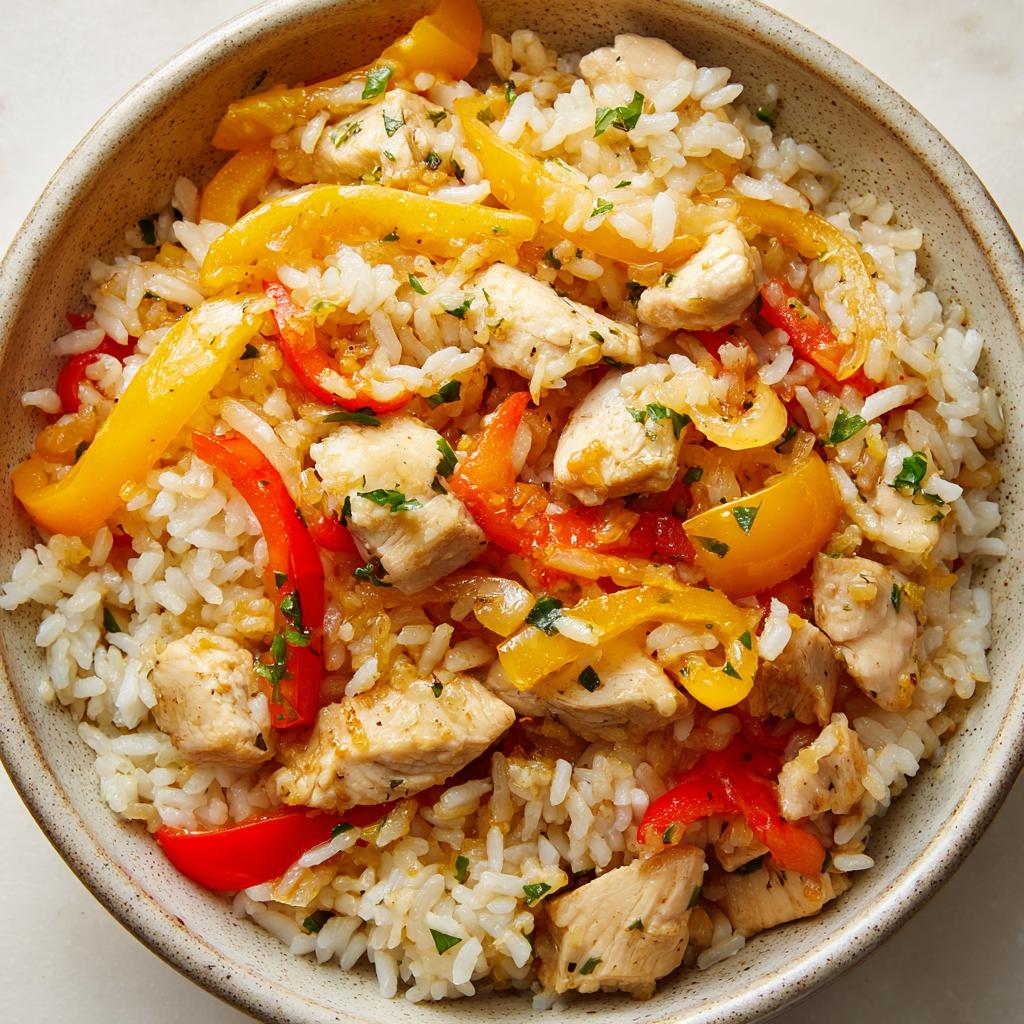 Schnelles und Einfaches Hähnchenreis