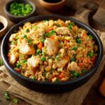 Schnelles und Leckeres Hähnchen gebratenen Reis