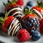 Schokoladenüberzogene Beeren