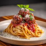 Spaghetti mit Fleischbällchen