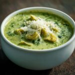 Spinat-Artischocken-Suppe
