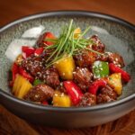 Teriyaki-Hühnchenbissen mit Ananas