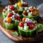 Tomaten-Gurken-Salatbecher