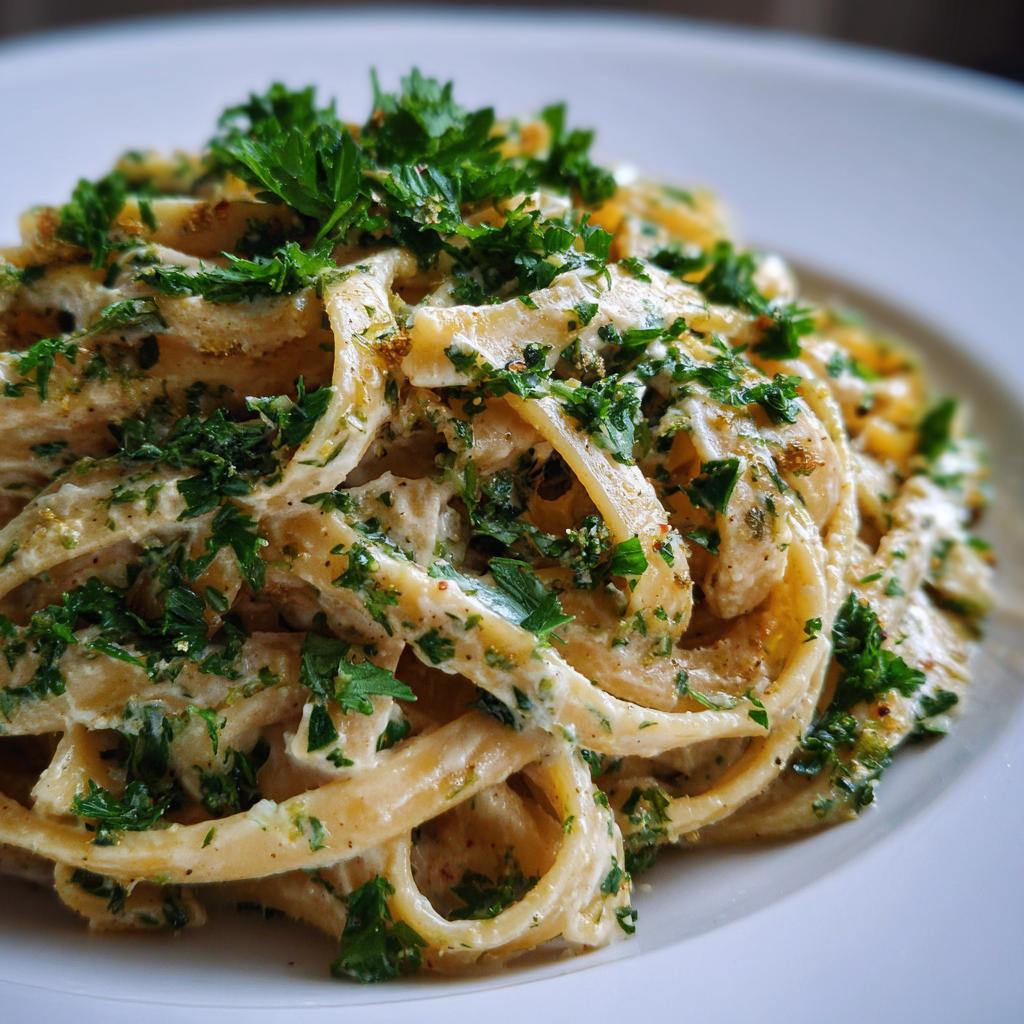 Vegane Alfredo Pasta - detail 1