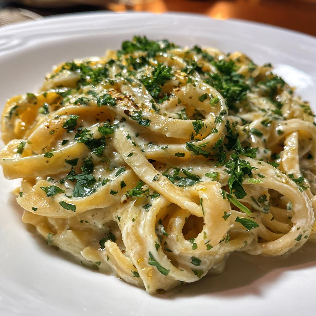 Vegane Alfredo Pasta