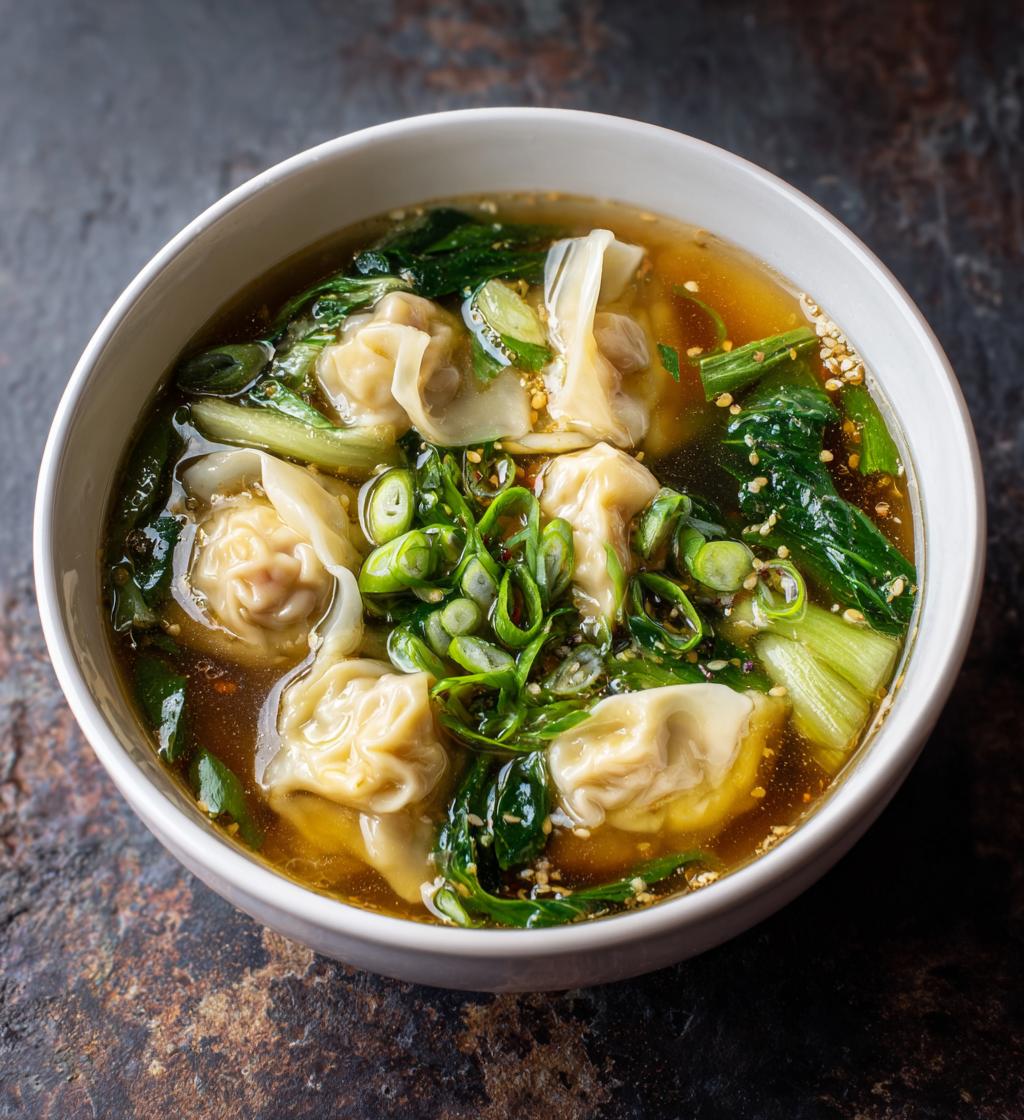 Wonton-Suppe - detail 1