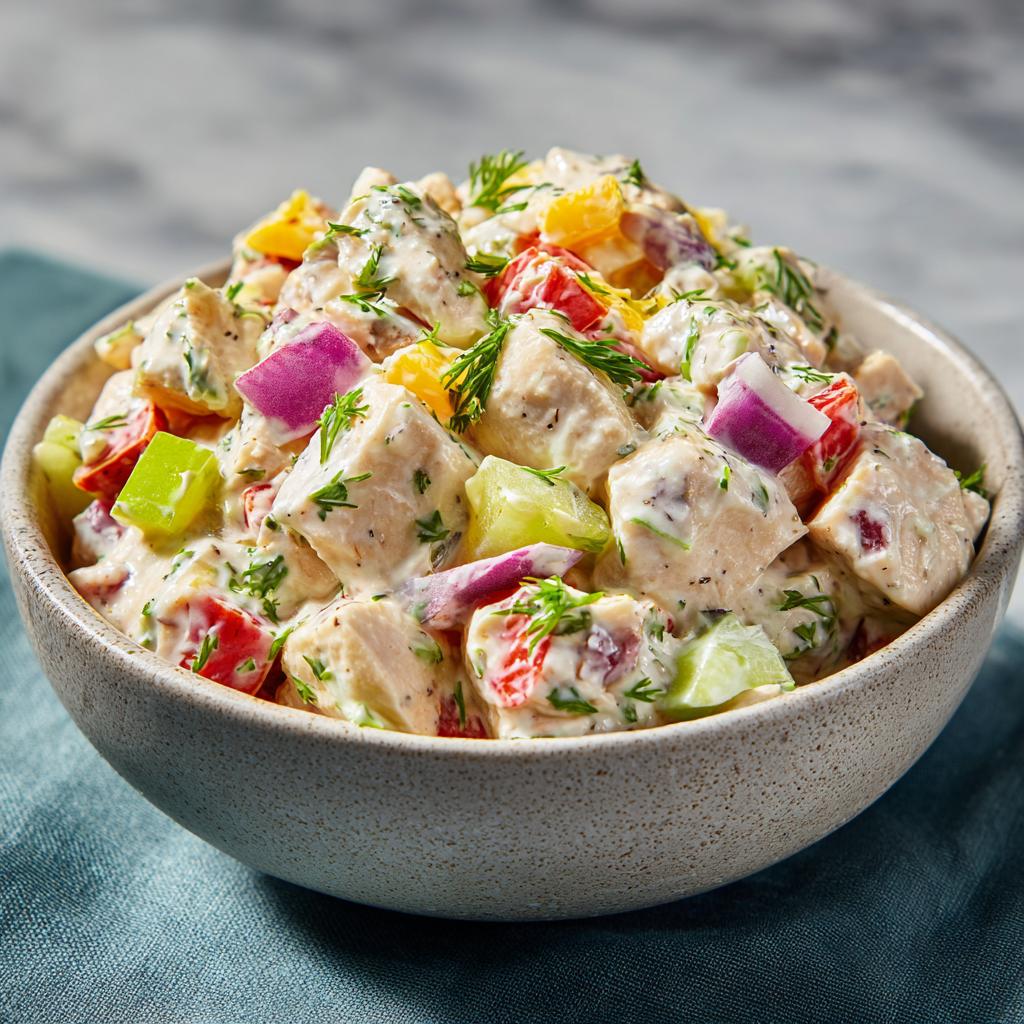 Würziger Hühnersalat