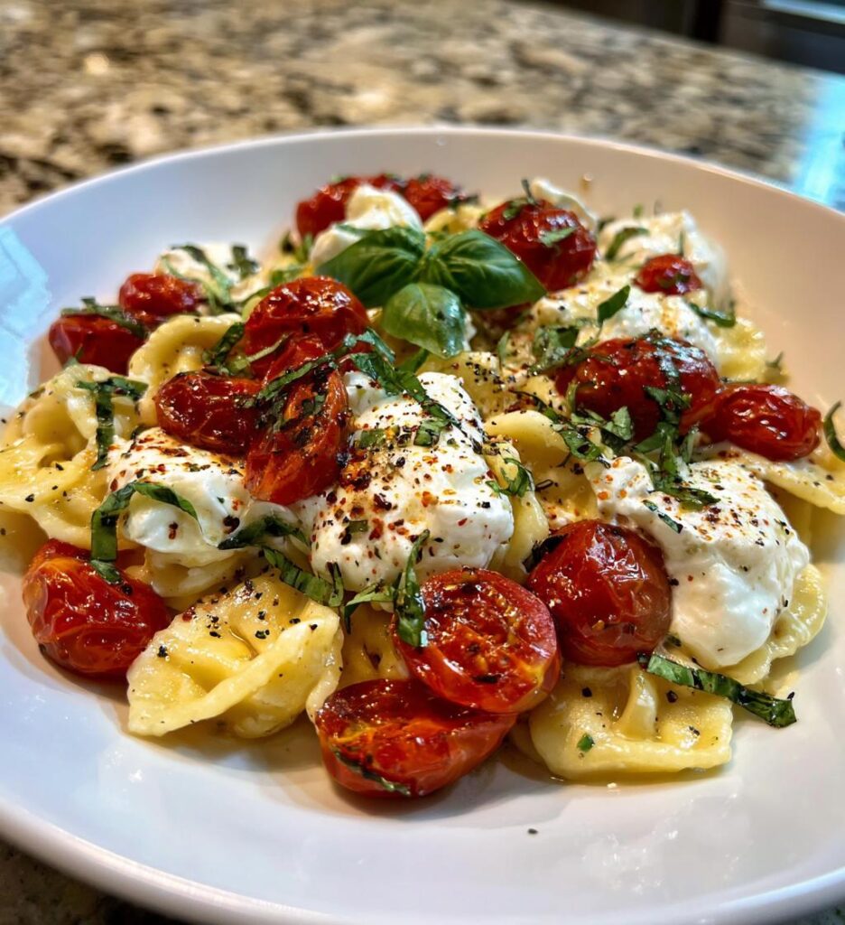 Burrata Pasta mit Kirschtomaten