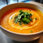 Rote Linsen Suppe mit Kokosmilch und Curry