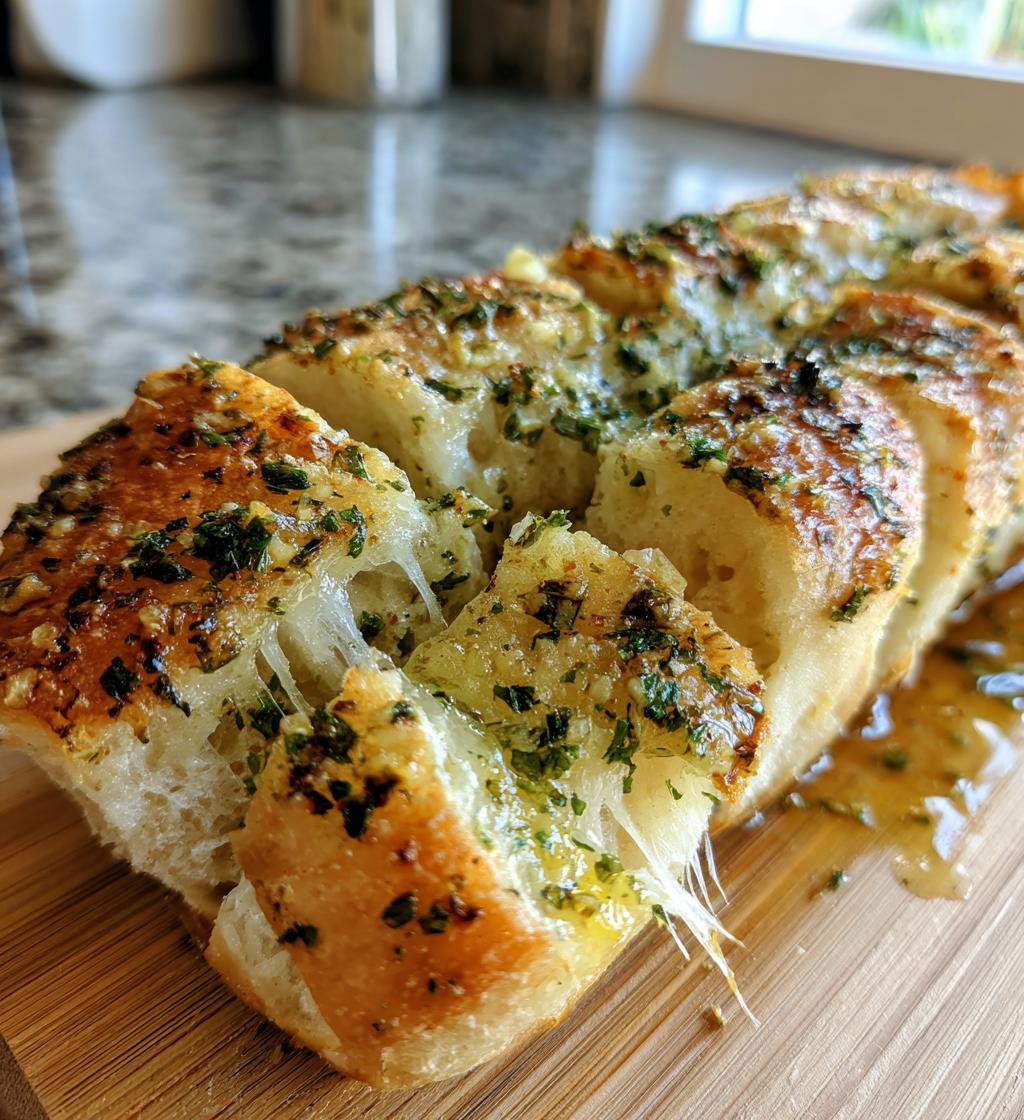 Selbstgemachtes Knoblauchbrot