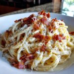 Spaghetti Carbonara mit Sahne