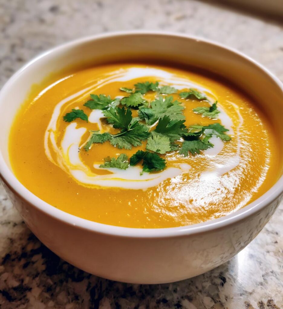 kürbissuppe mit kokosmilch