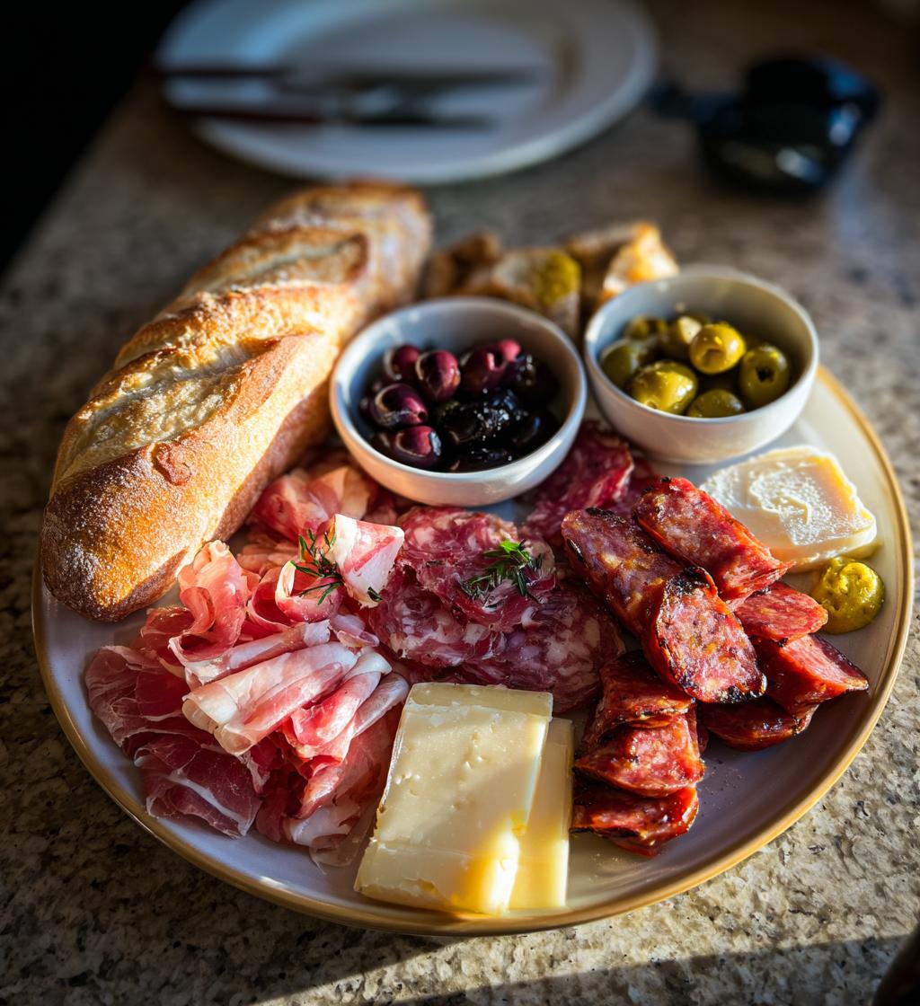 wurstplatte anrichten