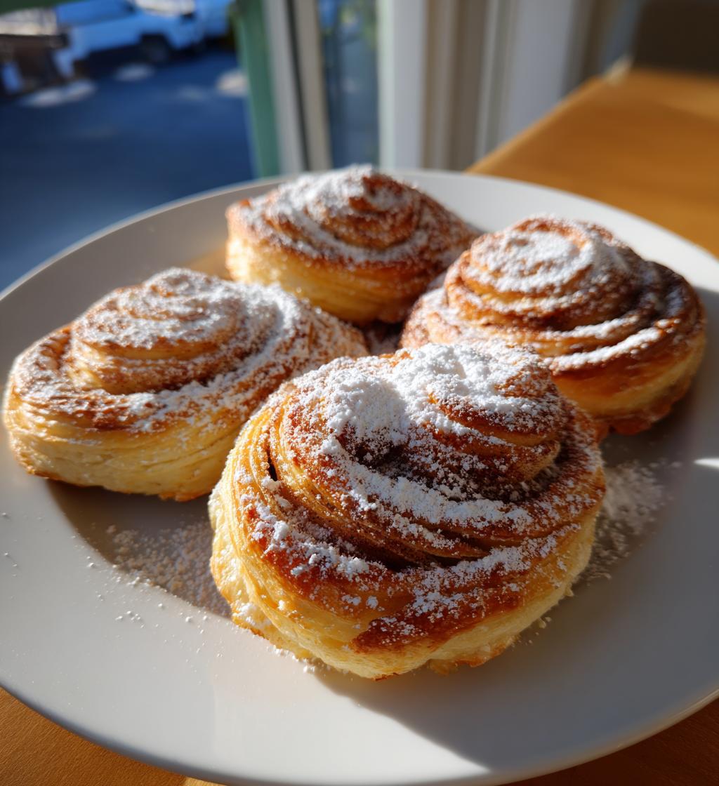 zimtschnecken blätterteig