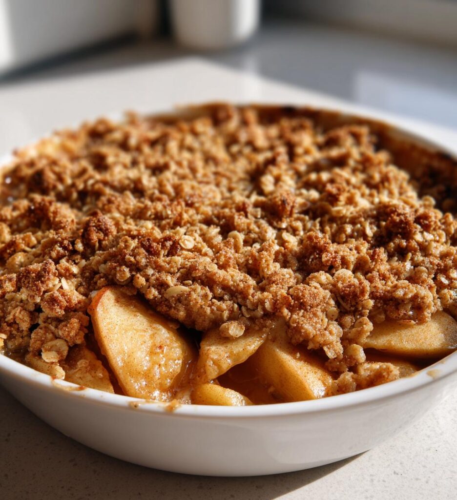 Ahornsirup-Apfelcrisp