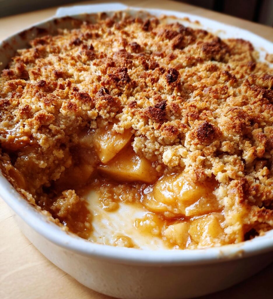 Altmodischer Apfelcrisp