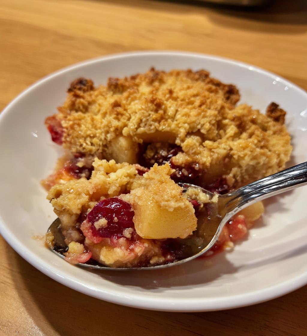 Apfel-Cranberry-Crisp