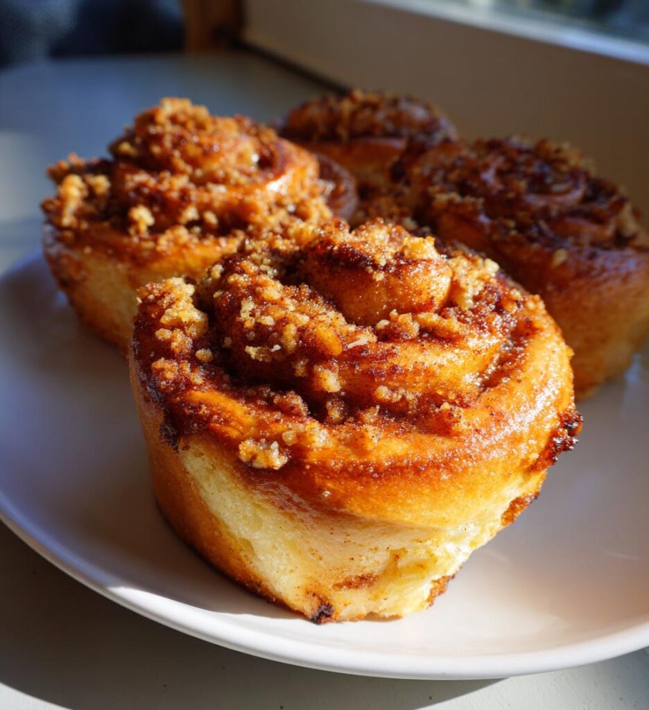 Apfel-Zimtschnecken mit Zimtstreuseln