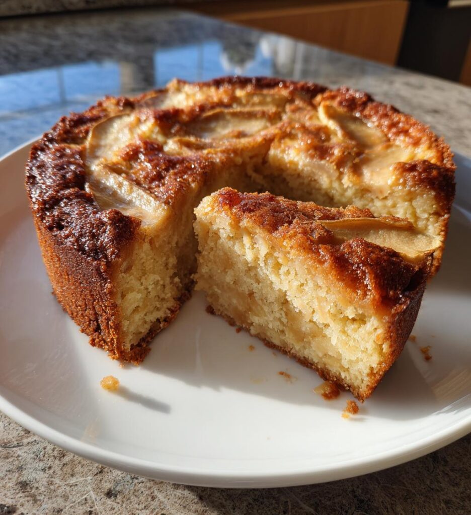 Apfelkuchen mit Marzipan