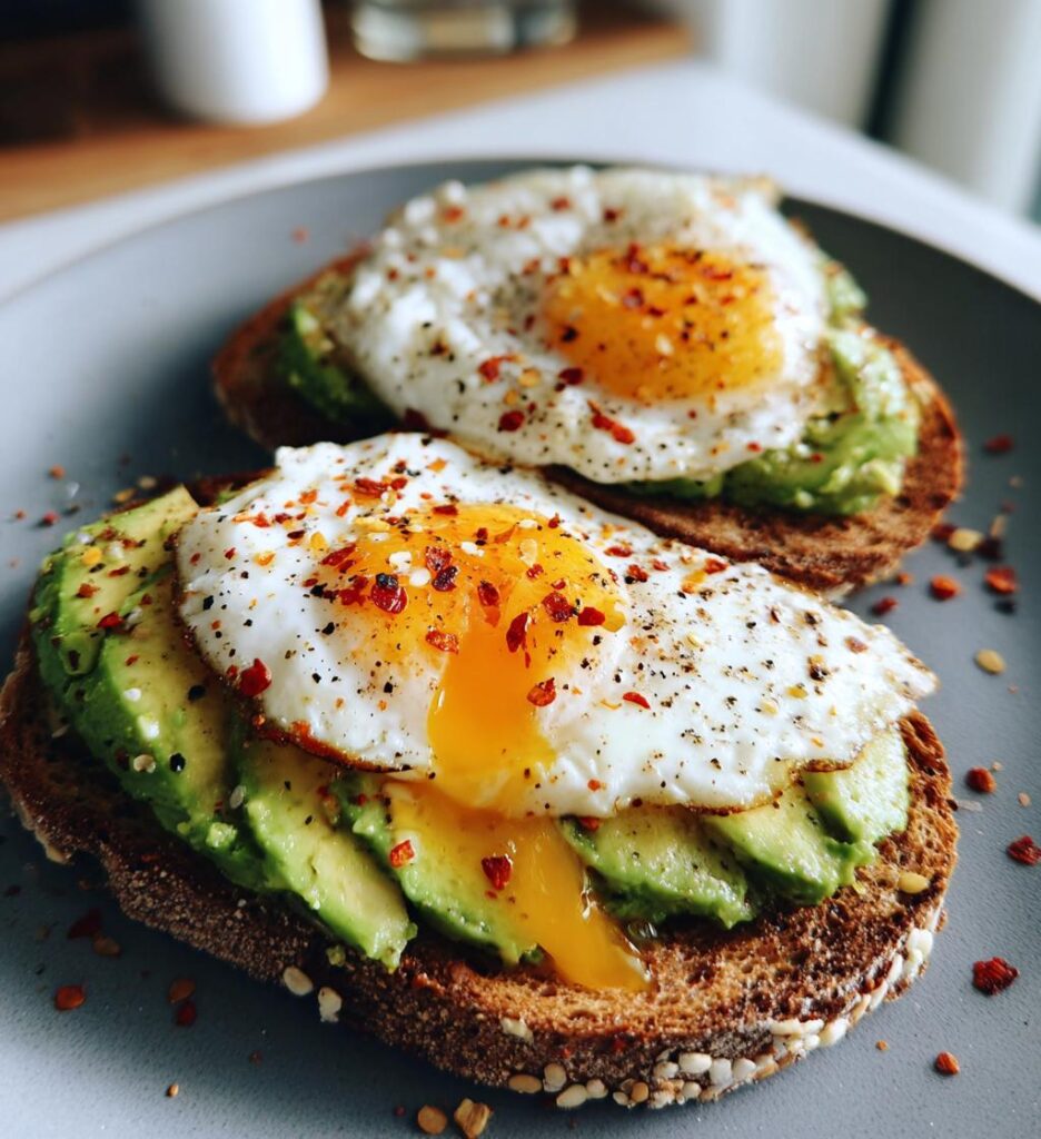 Avocado-Toast mit Ei
