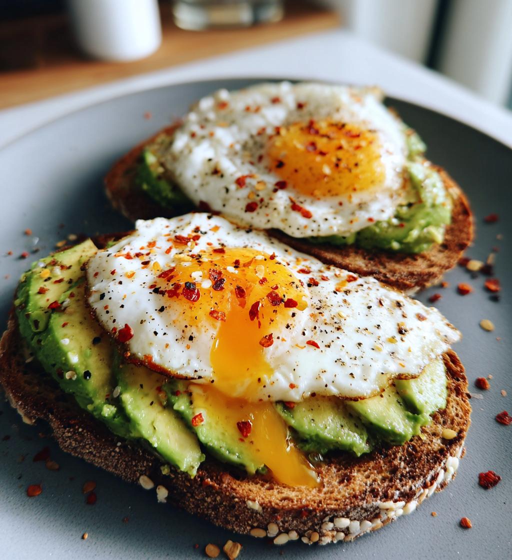 Avocado-Toast mit Ei