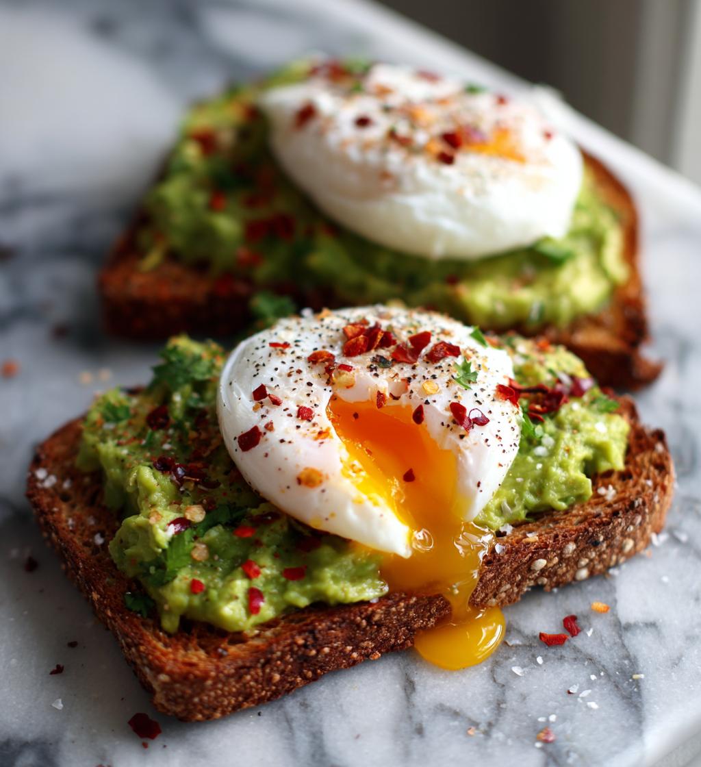 Avocado-Toast mit Ei