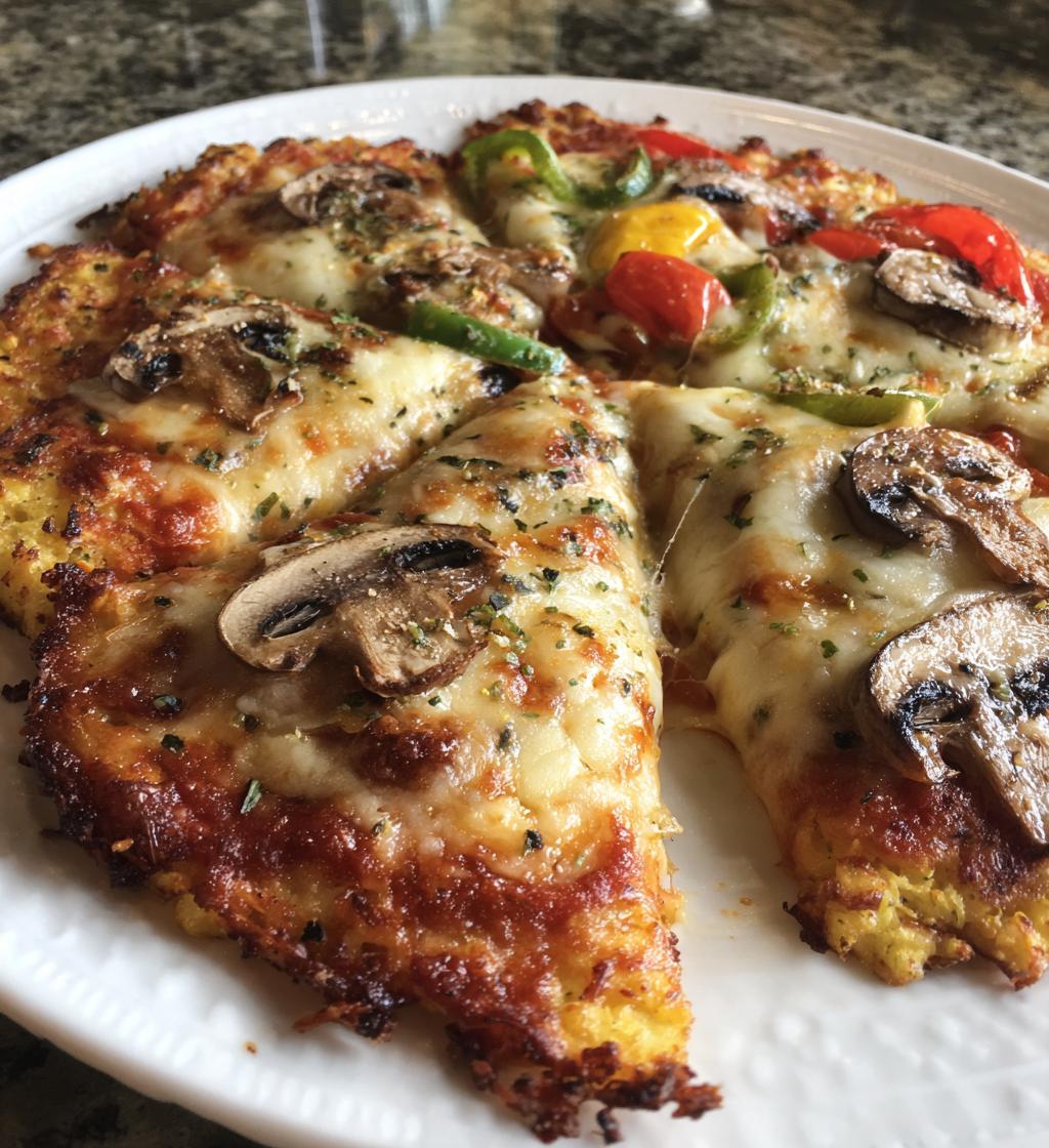 Blumenkohl-Pizza (Low Carb)