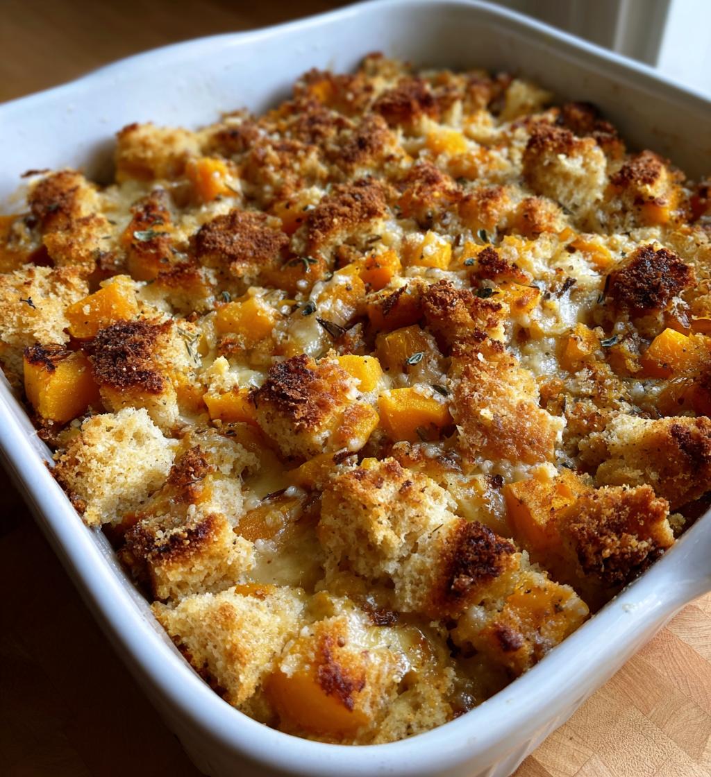 Butternut Kürbis Auflauf (Butternut Squash Casserole)