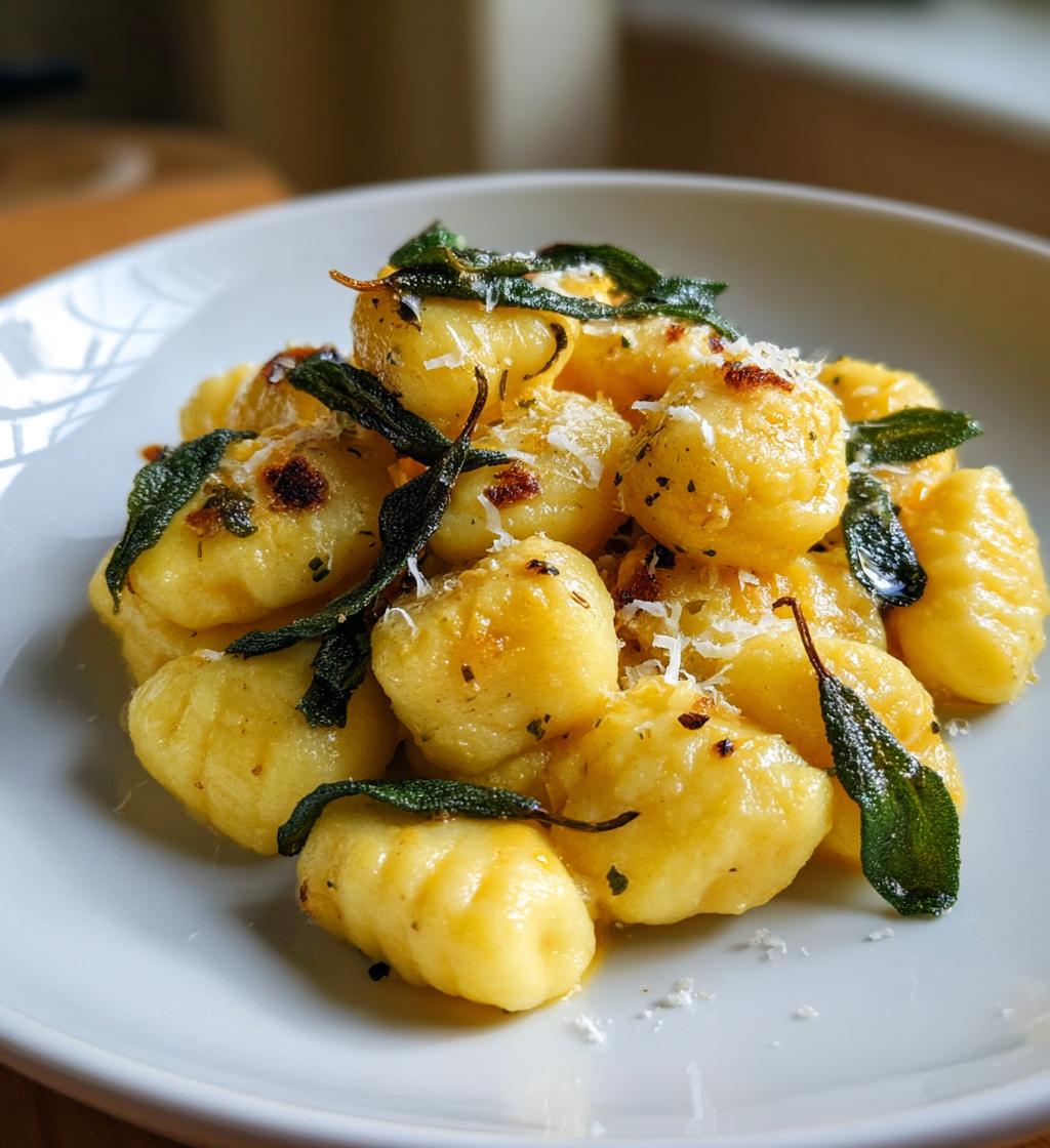 Butternut-Kürbis-Gnocchi mit Salbeibutter