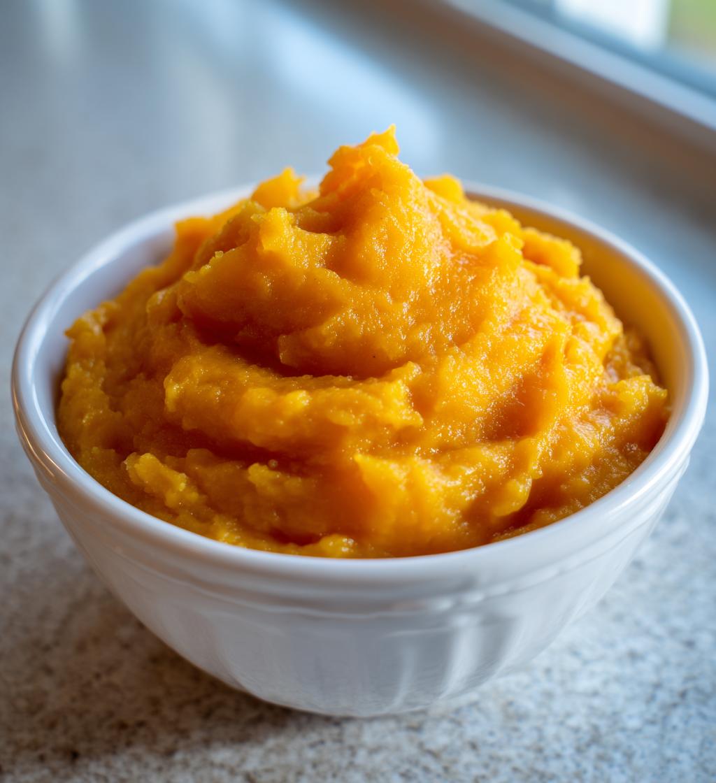 Butternut Kürbis Püree