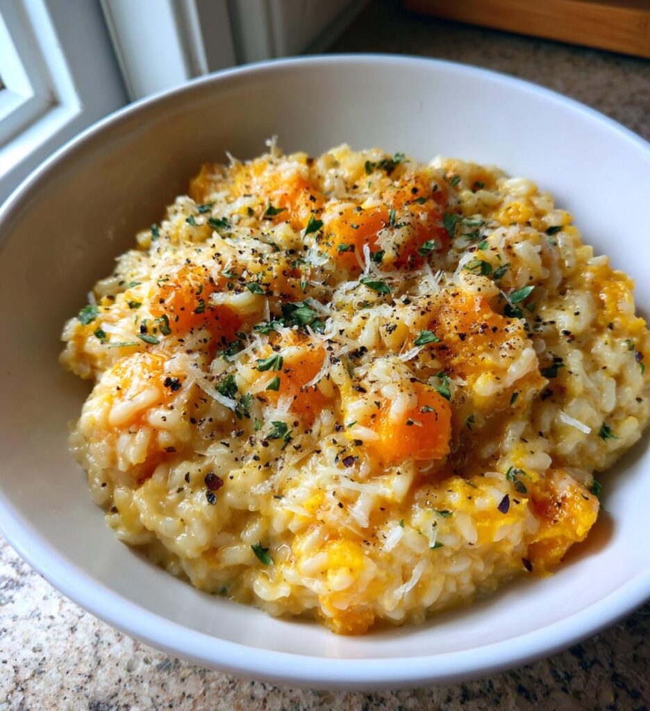 Butternut Kürbis Risotto