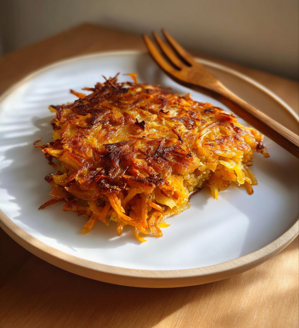 Butternut Kürbis Rösti (Butternut Squash Rösti)