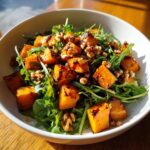 Butternut-Kürbis-Salat mit Rucola und Walnüssen