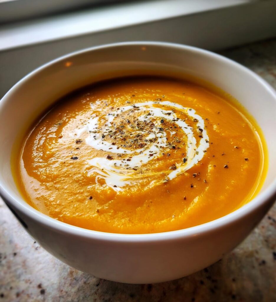 Butternut-Kürbis-Suppe mit Ingwer